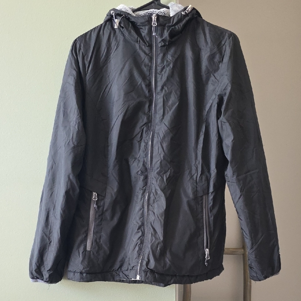 Free Country Womens Black Windbreaker Jacket